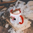 thumbnail image 5 of 3dRose, True Love Comes Along Once in a Lifetime Cute Ferret Love Design, 11oz Two-Tone Red Mug, 5 of 7