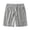 Gray, variant on PYGNJK Women's Plus Size Waffle Knit Shorts Elastic Waist Drawstring Loose Fit Lounge Bemuda Shorts with Pockets
