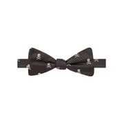 Countess Mara Mens Skull Pre-tied Bow Tie, Black, One Size