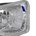 thumbnail image 7 of Spec-D Tuning 4X6 Chrome Sealed Beam H4 Headlights Square Lamps Pair Head Light Assembly Left + Right Pair, 7 of 7