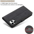thumbnail image 5 of Case for iPhone 11 6.1 inch, Vintage Wallet Folio Flip Cover Full Coverage Premium Leather Case with Magnetic Closure Kickstand Card Slots - Black, 5 of 7
