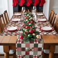 thumbnail image 6 of Christmas Patchwork Placemats Set of 4, Country Farmhouse Red Green Dot Plaid Gingham Heat Insulated Linen Place Mats, Washable Stain-Proof Table Mats for Dining Tables Holiday Decor 13x19 Inches, 6 of 9