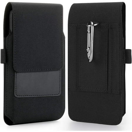 Nylon Cell Phone Pouch Case with Belt Cover for iPhone 11 Pro iPhone Xs X  10 Moto E6 Moto G7 Play