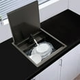 thumbnail image 4 of Hidden Kitchen Sink Single Bowl Sink with Foldable Faucet Stainless Steel Utility Sink, 4 of 12