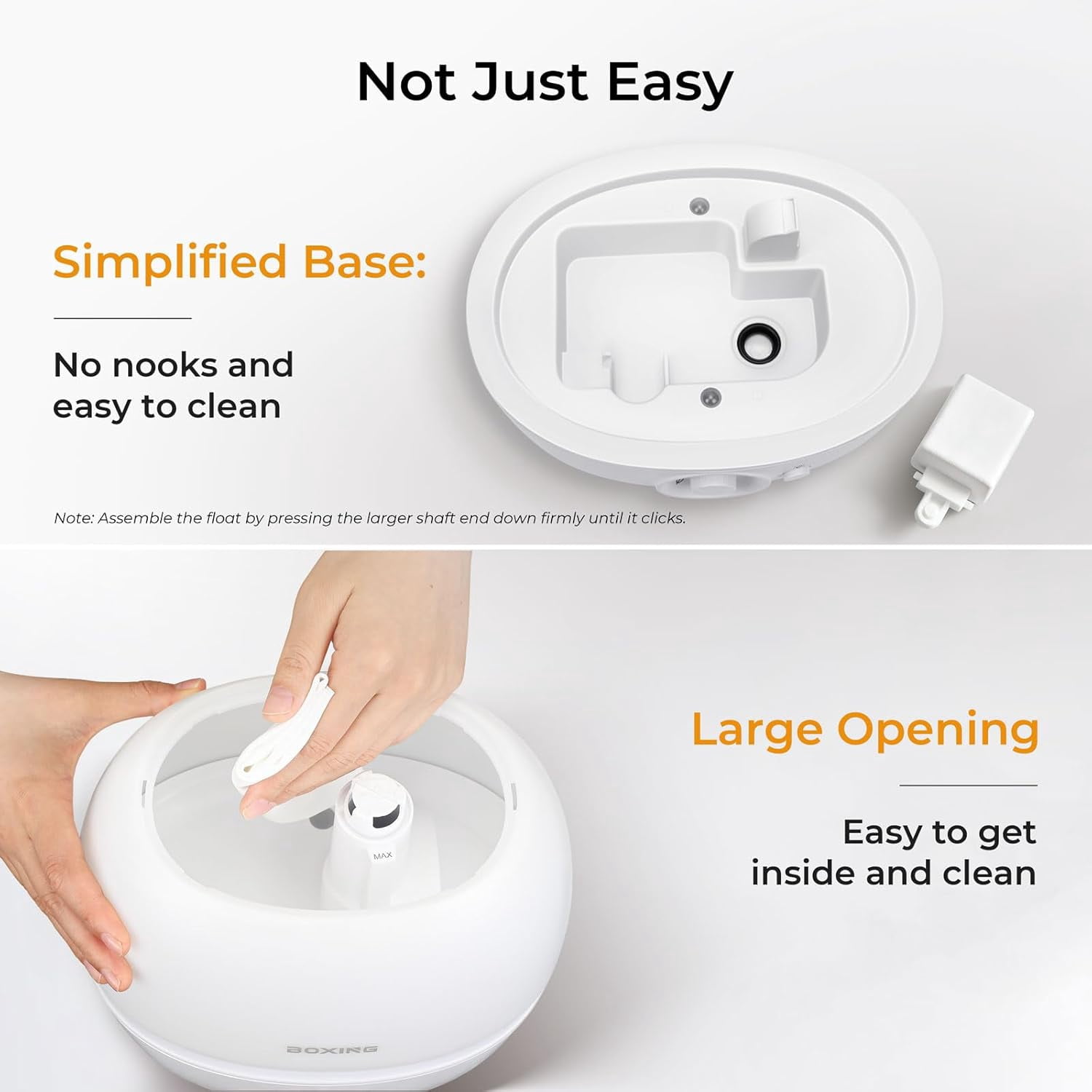 BOXING 3L Top Fill Humidifiers for Bedroom Baby with 12-Pack Replacement Filters