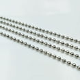 thumbnail image 5 of 100pcs Long Bead Connector Clasp Ball Chain Keychain Tag Key Rings Adjustable Antiqued Metal Bead Steel Chain(Silver/2.4x150mm), 5 of 8