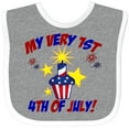 thumbnail image 3 of Inktastic My Very 1st 4th of July Boys or Girls Baby Bib, 3 of 4