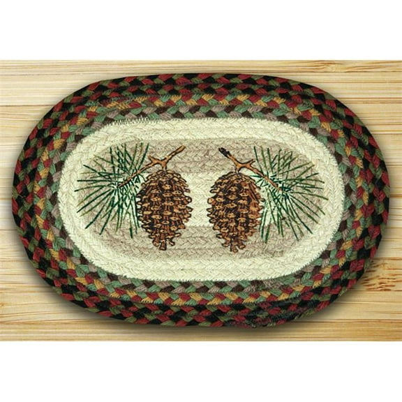 Printed Oval Swatch - Pinecone