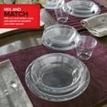 thumbnail image 6 of 120 Pack 12 oz Elegant Clear Plastic Bowls for Parties Small Disposable Bowl for Fancy Dinner or Cocktail Party, Soup and Salad, Thick and Sturdy, 6 of 7