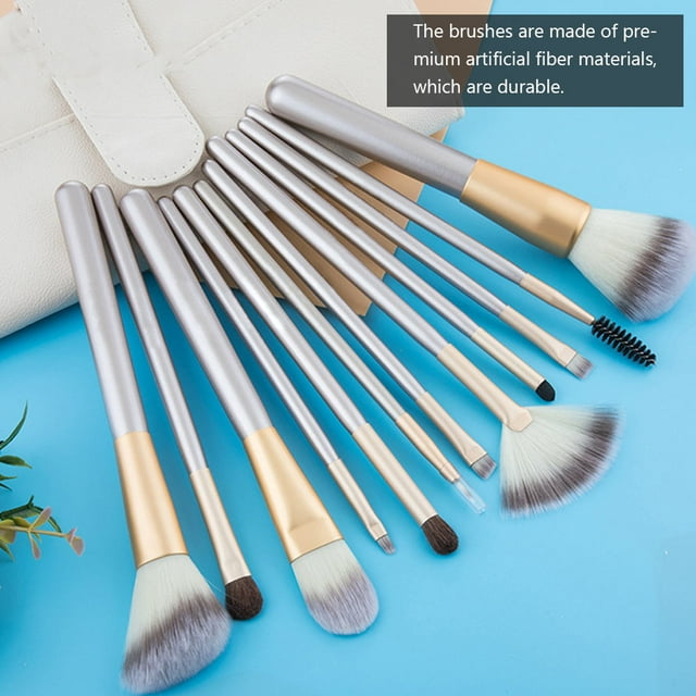 SHOWERORO 1 Set Set Rice White Makeup Brush Set With Powder Brush Handle For Blush Contouring And Foundation Application