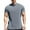 Dark Gray, variant on Fashion Top for Men - Men's Short Sleeve Half Zip Athletic Top Stretchable Gym Workout Tee Comfort Fit Activewear Casual Sportswear for Training T-shirt,Black,3XL