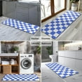 thumbnail image 2 of Blue and White Checkered Pattern Kitchen Rug Mat,Kitchen Runner Rugs Non Skid Washable,Decorative Kitchen Floor Mats for Kitchen,Sink,Laundry,17"X47", 2 of 5