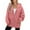 Pink, variant on Kukoosong Women's Zip Up Hoodies Winter Warm Casual Long Sleeve Hooded Sweatshirt Jackets