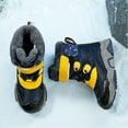 thumbnail image 5 of XXWXYD Boots for Baby Boy Fashion Big Kids Winter Water Proof Flat Keep Warm Snow Boots Comfortable Mid Boots Shoes Lightweight Breathable Sport Athletic(10-10.5 Years,Dark Blue), 5 of 5