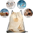 thumbnail image 5 of Drawstring Bags for Men Women, Lightweight Sport Gym Backpack for Sports Yoga Travel, 14x16 Inch, 5 of 5