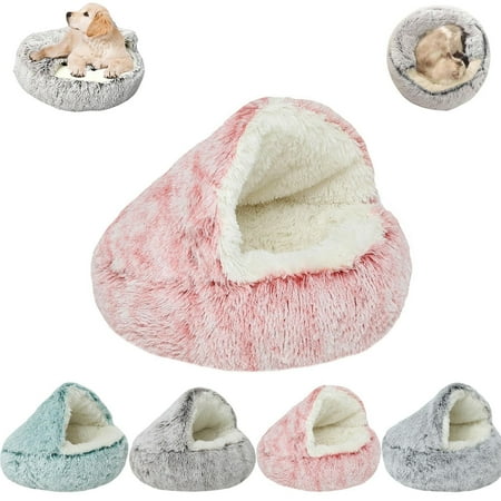 Cozy Cocoon Dog Bed Cat Bed- Medium Size 20in Pink
