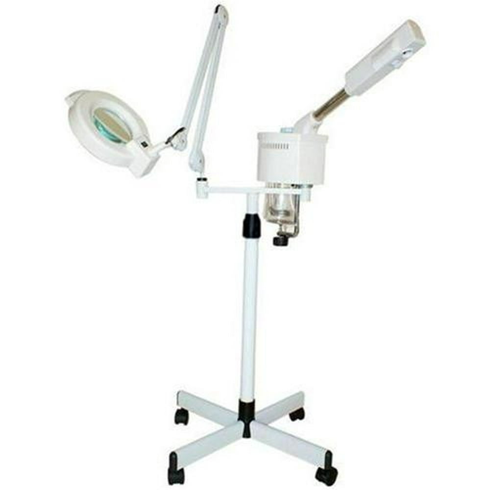 2 In 1 Facial Steamer + 5x Magnifying Lamp Ozone Salon Spa Beauty Equipment