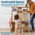 thumbnail image 3 of ECR4Kids Stackable Bentwood Chair, 10in Seat Height, Montessori Furniture, Natural, 2-Pack, 3 of 9