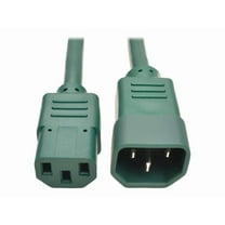 Tripp Lite 3ft Computer Power Extension Cord (IEC-320-C14 to IEC-320-C13), Green