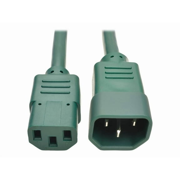 Tripp Lite 3ft Computer Power Extension Cord (IEC-320-C14 to IEC-320-C13), Green