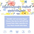 thumbnail image 5 of Outdoor Tablecloth with Umbrella Hole, Spring & Summer Outdoor Tablecloth, Fabric Spill Proof and Waterproof with Zipper Floral Tablecloth for Spring/Summer/Party/Picnic Rectangle 60 x 102 in, 5 of 6