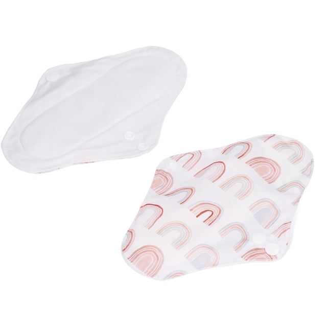 5 Pcs Serviettes Menstruelles Lavables Serviettes Réutilisables Menstruelles Forte Absorption d'Eau Confortables Respirantes Serviette Hygiénique avec Sac de Rangement 20 X 15 cm