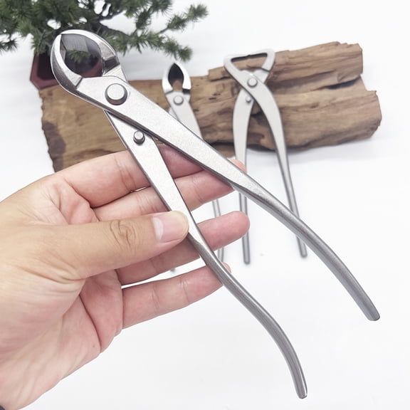 sunsanly Bonsai Pruning Shears Stainless Steel Trunk Splitter Root Cutter Spherical End Shears Ergonomic Garden Pruner for Trimming Bonsai Tree
