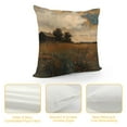 thumbnail image 4 of Creowell Wildflower Field Landscape Pillow Covers Vintage Landscape Throw Pillows, Country Field Outdoor Pillowcase Vintage Landscape Cushion Case Decor for Home Sofa Couch Bed Soft and Durable White, 4 of 5