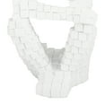 thumbnail image 5 of DecMode 6"W, 13"H Polystone Contemporary Sculptures, White, 3-Piece, 5 of 8