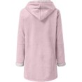 thumbnail image 4 of Womens Plus Size Winter Coats Warm Sherpa Fleece Lined Jackets Hooded Parka Faux Suede Pea Coat Outerwear 2024, 4 of 6
