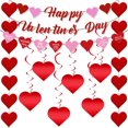 thumbnail image 1 of Valentine's Day Party Banner With Heart Balloons And For Celebration, 1 of 7
