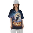 thumbnail image 4 of Happy Halloween Australian Shepherd Witch Pumpkins Bats Hawaiian Shirt Breathable Summer Unisex Merch Aussie Dog Lover Gifts - 13012, 4 of 6