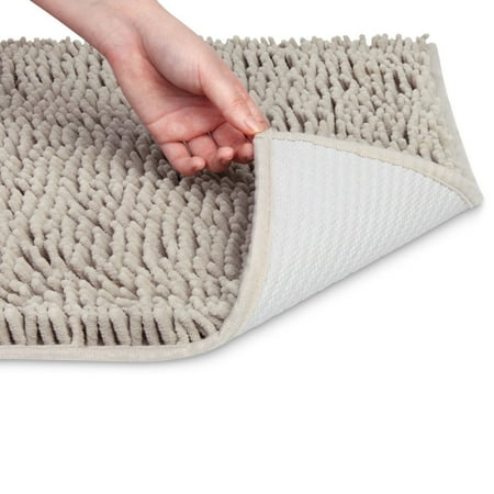 Vdomus Non Slip Microfiber Shag Bathroom Mat 20 X 32 Inches