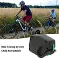 thumbnail image 3 of Bike Tow Rope Bike Towing Straps Bicycle Traction Rope Bike Trailer Tow Rope Bicycle Parent Child Traction Strap Bike Tow Rope Plastic Nylon Spring Design 300 Lbs Tension Bicycle, 3 of 8
