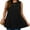 A1-Black, variant on SHOWMALL Women's Plus Tank Tops Summer Beach Sleeveless Black 3X Swing Tunics Tops Casual Vacation Holiday Tops
