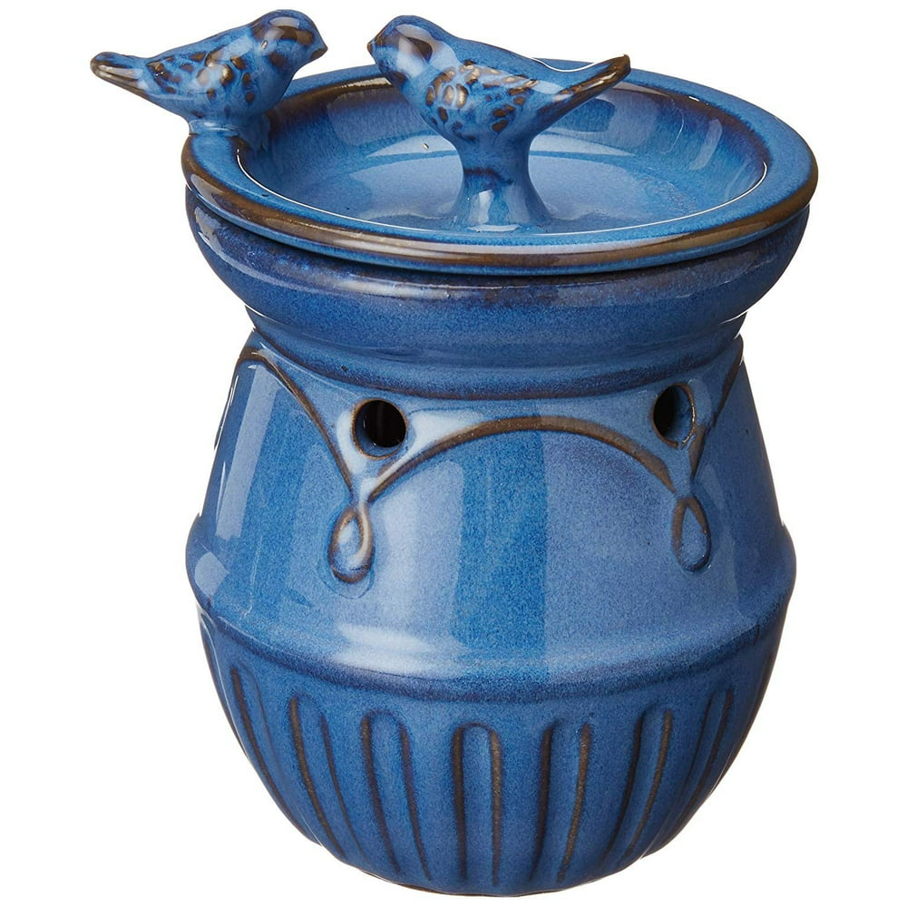 Home Indoor Decorative Scented Blue Birds Full Size Ceramic Wax Warmer