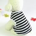 thumbnail image 3 of 2 small dog spring and autumn clothes puppy pet striped vest cat vest thin, 3 of 5