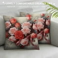thumbnail image 3 of QZHH  Valentines Pillow Covers Red Pink Rose Heart Love You Lumbar Cushion Pillow Cases Decorative Farmhouse Throw Pillows Covers for Sofa Couch Decor Decoration, 3 of 5