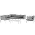 thumbnail image 1 of Modway Harmony Sectionnel de Mobilier de Patio Extérieur en Aluminium, 7 Pcs, 1 of 9
