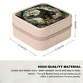 thumbnail image 2 of FCXZI Eagle Stained Glass Art Jewelry Box for Necklaces, Rings, Earrings - Compact Travel Size with Multiple Storage Compartments Pink, 2 of 5