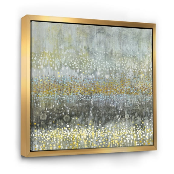Designart ' Glam Rain Abstract III ' Modern & Contemporary Framed Canvas