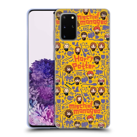Head Case Designs Officially Licensed Harry Potter Deathly Hallows I Mischief Managed Soft Gel Case Compatible with Samsung Galaxy S20+ / S20+ 5G