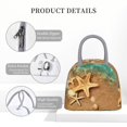 thumbnail image 4 of Lsque Starfish And Seashell 1 Print Lunch Bag, Insulated Lunch Box, Small Leakproof Cooler Food Lunch Containers Reusable High Capacity Lunch Tote Bags for Work, Travel, Outdoor, 4 of 6