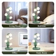 thumbnail image 3 of Vintage Flower Table Lamp for Home, 5 Lily of the Valley Bedside Lamps 3 Color Modes Nightstand Lamp for Bedroom US Plug, 3 of 8