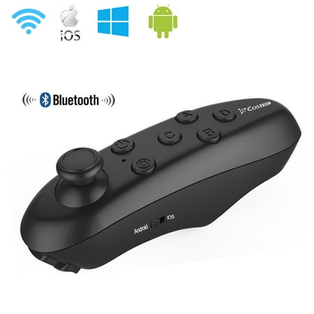 VR Glasses Bluetooth Remote Controller, Kasonic Wireless Support Virtual Reality Headset Glasses for iPhone,Samsung,iOS or Android Smartphones
