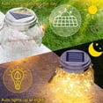 thumbnail image 5 of 2 Pack Solar Crackle Glass Ball Lanterns 30 Warm White LED Waterproof Outdoor Hanging Lights for Patio Yard Garden Pathway Decor  RLB, 5 of 19