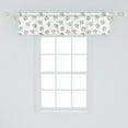 thumbnail image 2 of Ambesonne Floral Window Valance, Rose Flower Bouquet Motif, 42" x 12", Reseda Green and Blush, 2 of 3