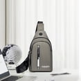 thumbnail image 5 of Qwtwty Shoulder Bag Vertical Zipper Men's Chest Bag Outdoor Sports Running Chest Bag Leisure Waterproof Messenger Bag, 5 of 6