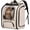 Khaki, variant on Cat Backpack Carrier XL, Large Space Cat Bubble Backpack, Breathable Cat Carrier, Shaded Dog Backpack Carrier, Ergonomic 3D Design for Travel, Hiking, Suitable for Shopping, and Vet