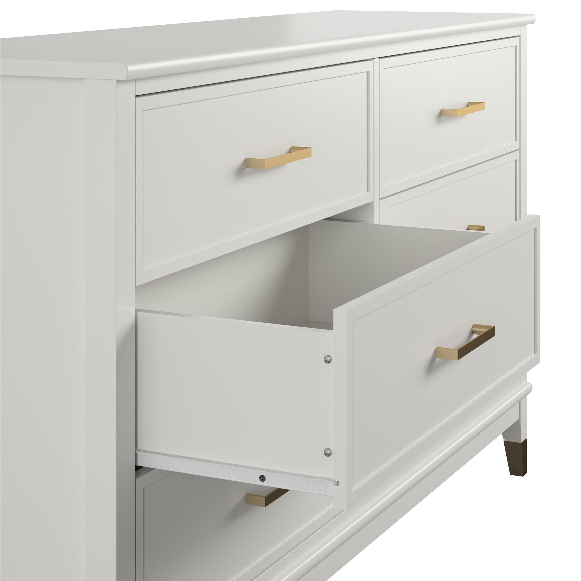 Westerleigh 6 Drawer Dresser, White